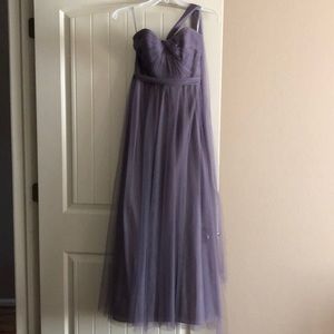 WToo Bridesmaid Dress in Lavender color.